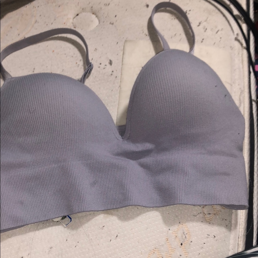 Seamless Gray Bra